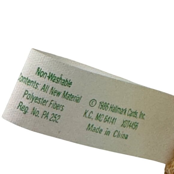 Hallmark Trudy Tree-T Plush Christmas Tree Ornament With Legs 1986 - Picture 5 of 6